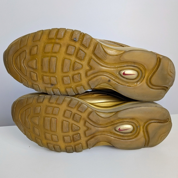 Nike Air Max 97 “Olympic Gold” Sneakers Men’s 8.5 – Metallic Gold & Black - Picture 6 of 8